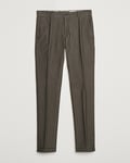 Incotex Slim Fit Houndstooth Stretch Slacks Dark Brown