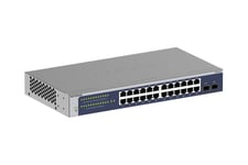 NETGEAR GS724T - Version 6 - switch - 24 portar - smart - rackmonterbar