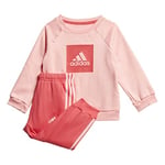 Adidas I 3Slogo Jog Fl Tracksuit - Top: Glory Pink/Core Pink Bottom: Core Pink S17/Glory Pink S20, 9-12m