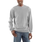 Carhartt Men's Loose Fit Midweight Crewneck Sweatshirt, Heather Grey, L