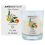 Ambientair Home Perfume - Bougie parfumée Fleur d'oranger - Parfum fleur d'oranger - Bougie parfumée pour la maison, aromathérapie, bougie en verre pour intérieur - Durée 30 heures (VV001AZAP)