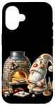 Coque pour iPhone 16 Pizza Baker Dad Gnome With Hot Stone Pizza Oven Italy Travel