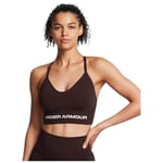 Under Armour Sports Bra Ladies Seamless Support Low Vest Crop Top Removable Pads