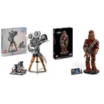 LEGO 43230 Disney La Caméra Hommage à Walt Disney & 75371 Star Wars Chewbacca, Figurine Wookiee avec Arbalète, Minifigurine et Plaque Descriptive