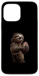 Coque pour iPhone 13 Pro Max Ballon de football américain paresseux