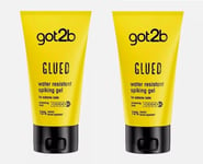 2x Schwarzkopf Got2b Glued Water Resistant Spiking Glue for Screaming Hold 150ml