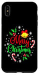 iPhone XS Max Merry Christmas Happy holidays Jingle Bells and Snowflakes Case