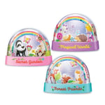 Hobbysett Snøkule Glitter Rainbow Snow Domes 4M