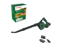 Batteridriven lövblås Bosch UniversalLeafBlower 18V-130; 18 V; 1x2,5 Ah batt. (exponeringsobjekt)