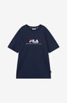 FILA - T-shirt Lohberg Logo Tee - Blå