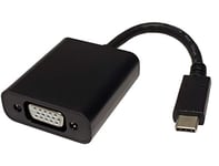 Value 12993200 Display Adaptateur, USB Type C vers VGA Noir