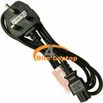 1.8m C5 Mickey Mouse Clover Leaf Mains Power Cable Cord for Laptop Adapter UK