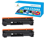 2x Black Toner Compatible for HP LaserJet Pro M15w MFP M28w M15a M28a CF244A 44A