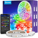 Govee RGBIC LED Strip 5m, Segmented Rainbow-Like Colour Picking LED Lights, Bluetooth APP Control Music Sync LED Lights for Bedroom, Party, Kitchen, TV