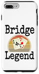 Coque pour iPhone 7 Plus/8 Plus Funny Bridge Legend Jeu de cartes gagnant une soirée de jeu pour papa