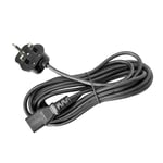 Spare 5m IEC320 Kettle-Lead Power Cable with UK Type-G 3-Pin Plug and 13amp Fuse