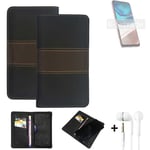 Phone Case + earphones for Motorola Moto G42 Wallet Cover Bookstyle protective