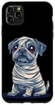 Coque pour iPhone 11 Pro Max Chien mignon comme momie pour les amoureux des chiens et des momies