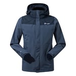 Berghaus Men's Hillwalker Interactive Gore-Tex Waterproof Shell Jacket, Breathable, Durable Coat, Carbon/Black, XS