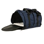 SturdiBag SB2-PRO-N Sac de Transport pour Animal Domestique Hauteur Flexible avec Clips de sécurité et Sangles de Ceinture de sécurité Bleu Marine 45,7 x 30,5 x 30,5 cm