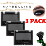 3 x Maybelline Eyeshadow - Eye Studio - Mono Eye Shadow- Cosmic Black 840 - New