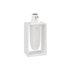 COSMIC Soap Dispenser | Gloss White Finish | Ideal for Bathrooms, Sinks and Toilets | Measures 10.2 x 7.5 x 21 cm, Zinc, 10,2 x 7,5 x 21 cm