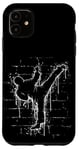 Coque pour iPhone 11 Martial Street Art Fighter Side-Kick Roundhouse TaeKwonDo