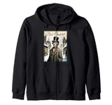 Bob Cratchit Portrait - A Christmas Carol Zip Hoodie