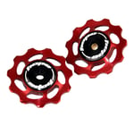 Hope 11 Tooth Bike Jockey Wheels Red