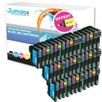 Lot de 40 cartouches d'impression type Jumao compatibles pour Brother MFC-5890CN +Fluo offert