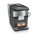 Siemens EQ500 classic TP516DX3 Machine à café automatique, contrôle par application, nombreuses spécialités de café, mousseur à lait, fonction double tasse, nettoyage à la vapeur, 1500 W, acier