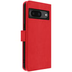 Avizar Case for Google Pixel 8 Card-holder Cover Video Stand Feature, Red