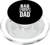 Bad Jokes Great Dad Funny Father Humor PopSockets PopGrip for MagSafe