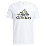 Adidas M Camo BOS G T T-Shirt Men's, White, L