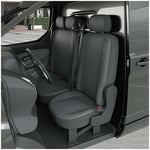 DBS - Housse de siège Auto / Voiture - Sur Mesure pour ford transit custom (Dès 09/2014) - 1 siège + 1 banquette