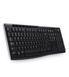 Logitech Wireless Keyboard K270 clavier Universel RF sans fil QWERTZ Tchèque Noir - Neuf