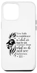 iPhone 14 Plus Hebrew 11:1 Inspirational Quote and Lion Bible Case