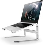 Support Ordinateur Portable Haut - Support PC Portable 10 à 18 Pouces Support Universel ventilé pour Ordinateur Portable Compatible avec MacBook, Notebook, ASUS, Acer, etc Aluminium