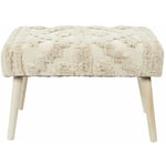 Altobuy - skully - Banc Scandinave Beige Motifs Imitation Fourrure