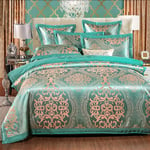 N\C Bedding Set Duvet Covers Full Queen Size Comforter Set Duvet Cover Sets King Size Silk Duvet Covers Set King Size 100% Cotton Double Duvet Covers Set Silk Satin Jacquard Embroidery Double