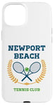 Coque pour iPhone 15 Plus Club de tennis Preppy de Newport Beach, Californie du Sud