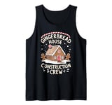 Funny Christmas Gingerbread House Decorating Baking Crew Tank Top