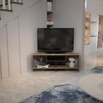 Maldives Corner TV Stand TV Cabinet TV Unit with Open Shelves