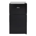 Willow 86L Black Under Counter Fridge Freezer with 4* Freezer Rating - WB50UCFF