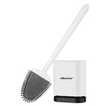 UBeesize Toilet Brush, Silicone, White