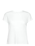 Soft Texture Tee Sport T-shirts & Tops Short-sleeved White Casall