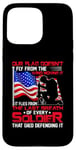 Coque pour iPhone 15 Pro Max Veteran From The Last Breath Of Every Soldier American Flag