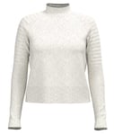 Smartwool Edgewood Mock Neck Sweater Women Natural Donegal-H46 L - Fri frakt