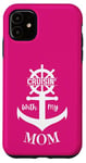 Coque pour iPhone 11 Cruisin' With My Mom Ship Ocean Ports Sun Aging Fun Novelty
