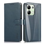 ARRYNN Coque pour Xiaomi Redmi Note 13 4G (6.67"),Housse Xiaomi Redmi Note 13 4G,Étui de Protection Porte-Cartes Portefeuille Multi-Usage Magnétique Case Cover pour Xiaomi Redmi Note 13 4G - Blau